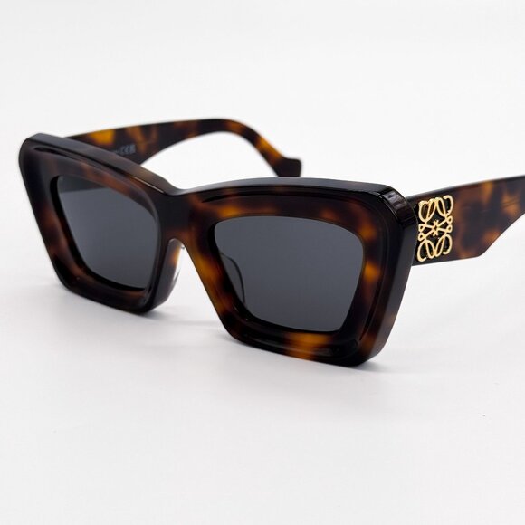 NEW LW40145F 52A, LOEWE CAT EYE HAVANA BROWN SUNGLASSES LOEWE main image 10